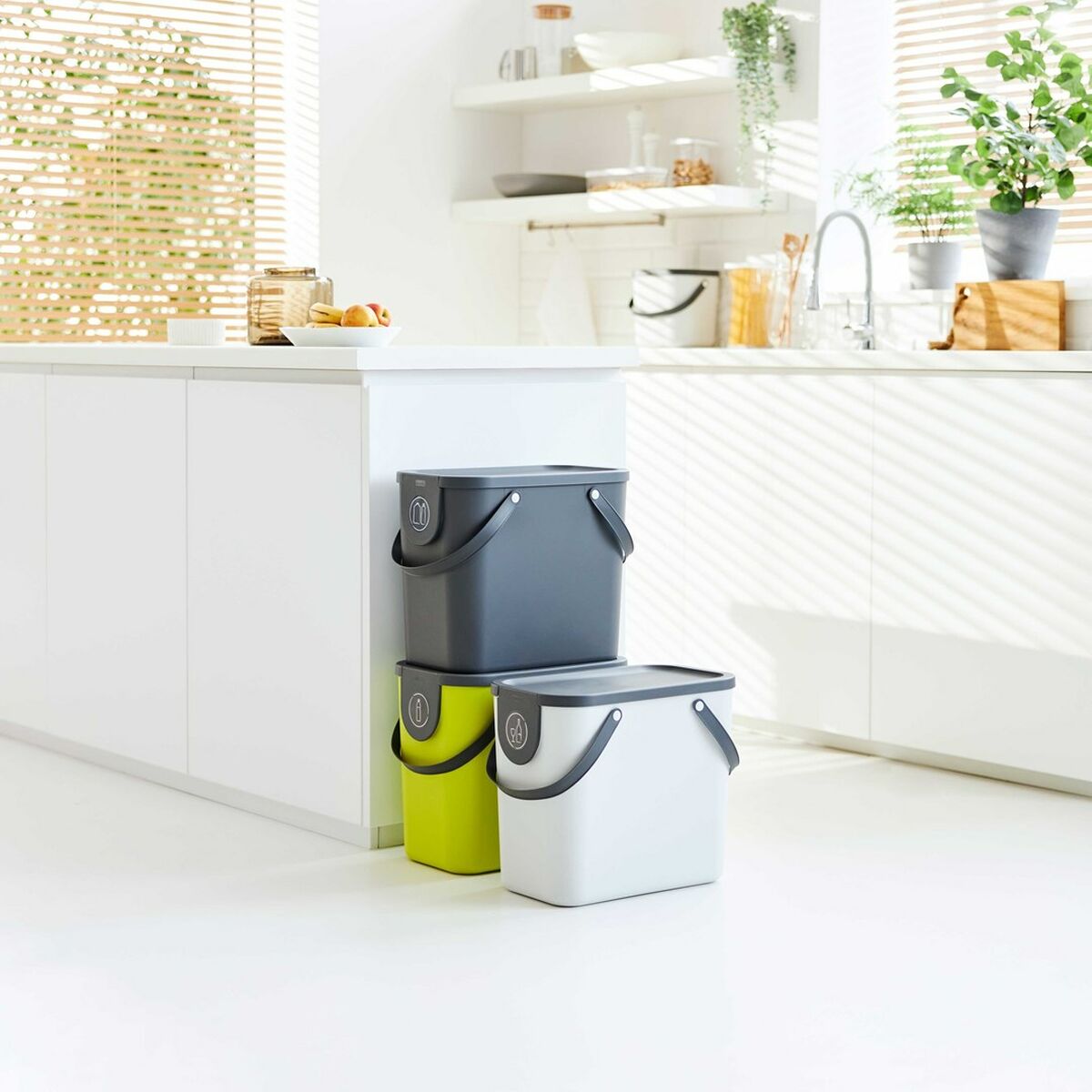 Secchio per Raccolta Differenziata Rotho Lime